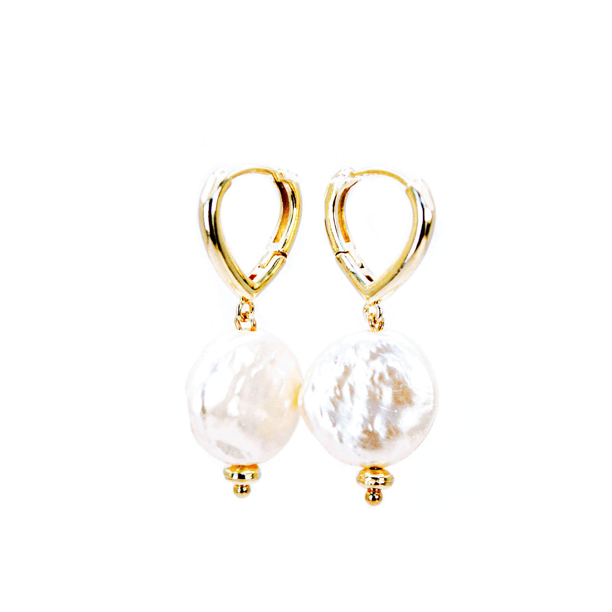 Aros Enchape Oro Piedra Rio Redonda